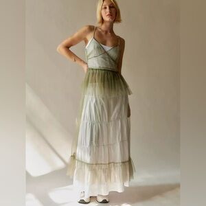 urban outfitters aida sheer mesh midi dress